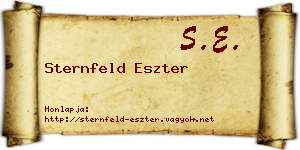 Sternfeld Eszter névjegykártya